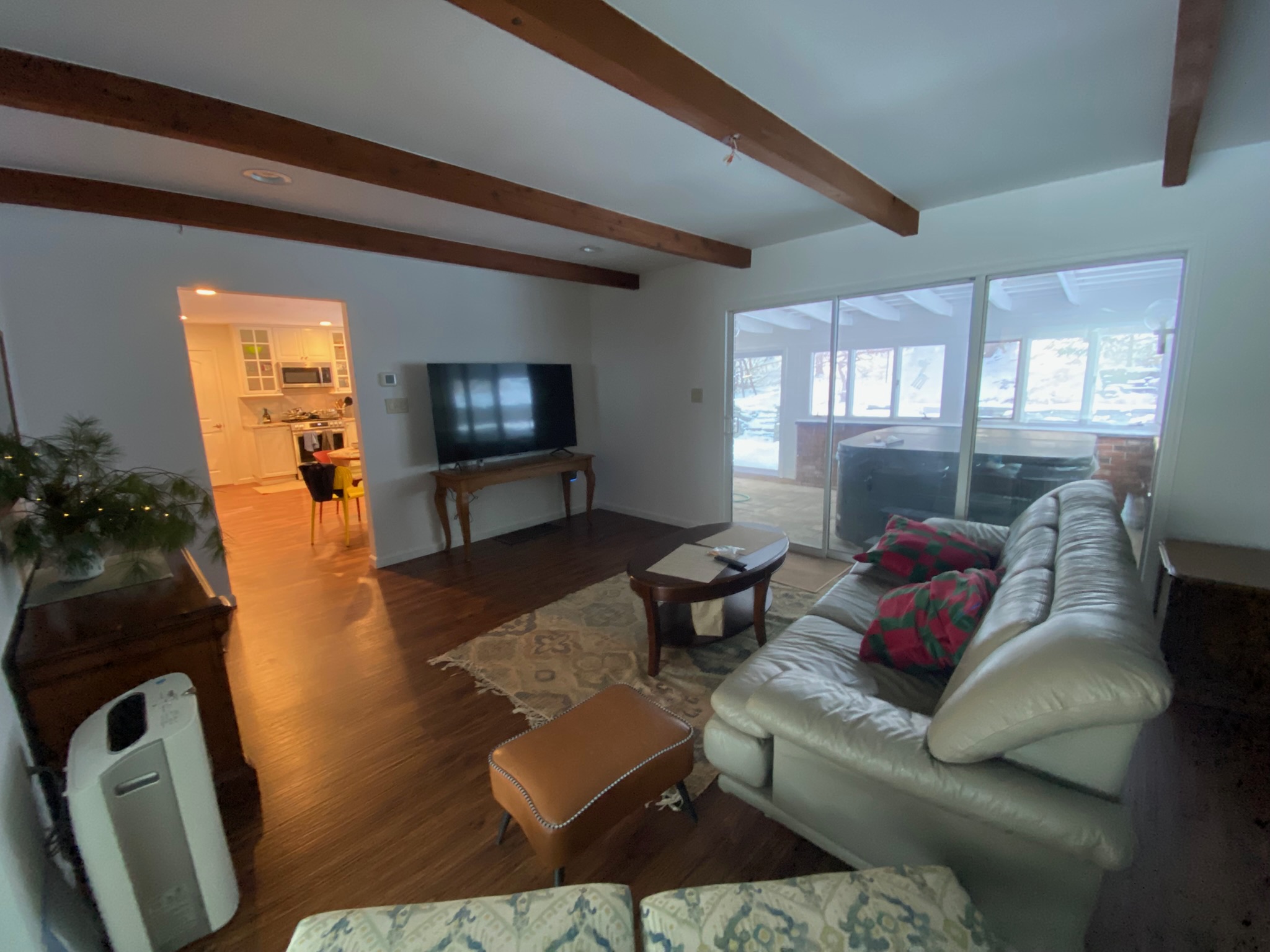 Kitchen and dining table at First Light