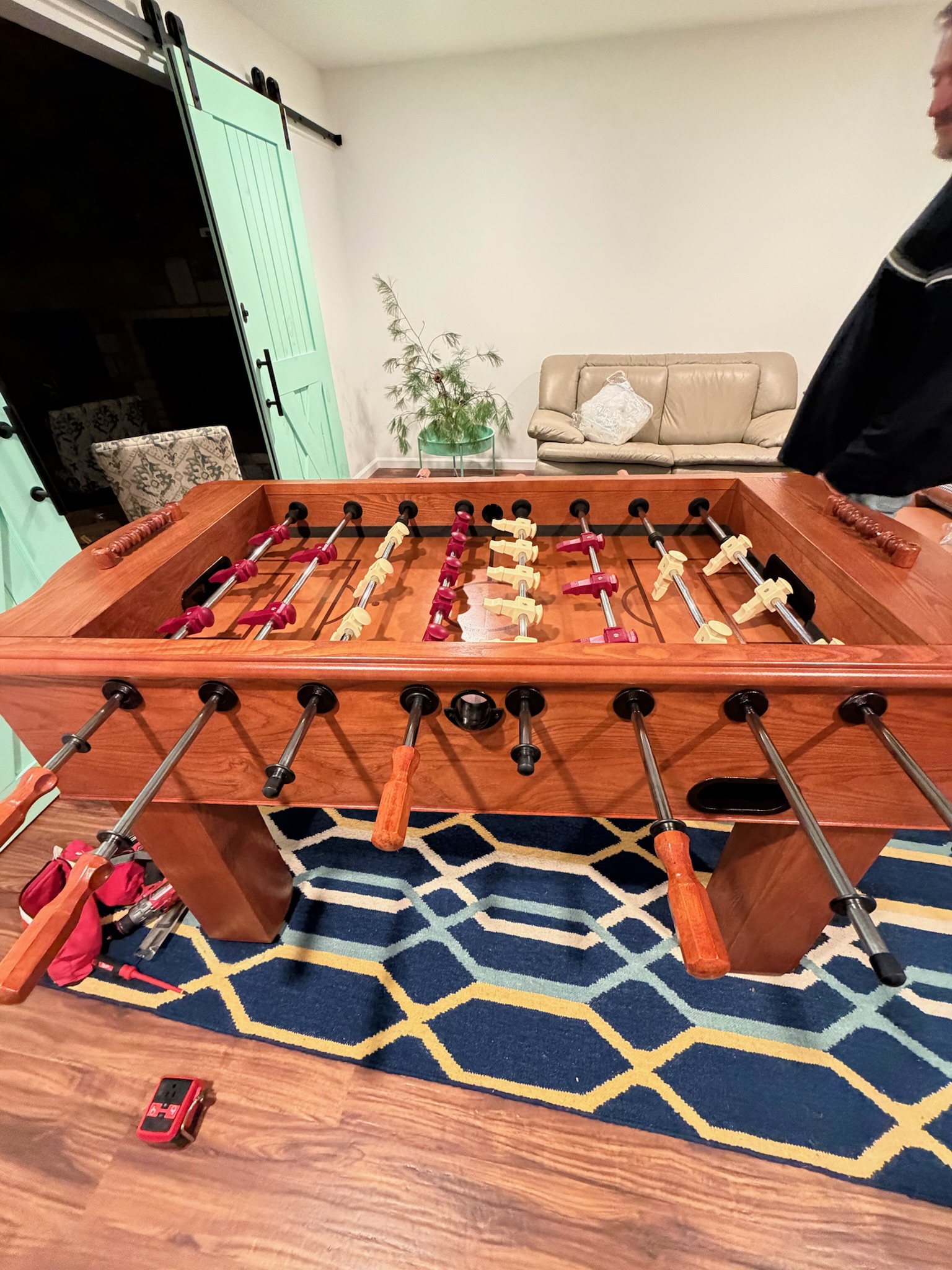 Game room with foosball at First Light